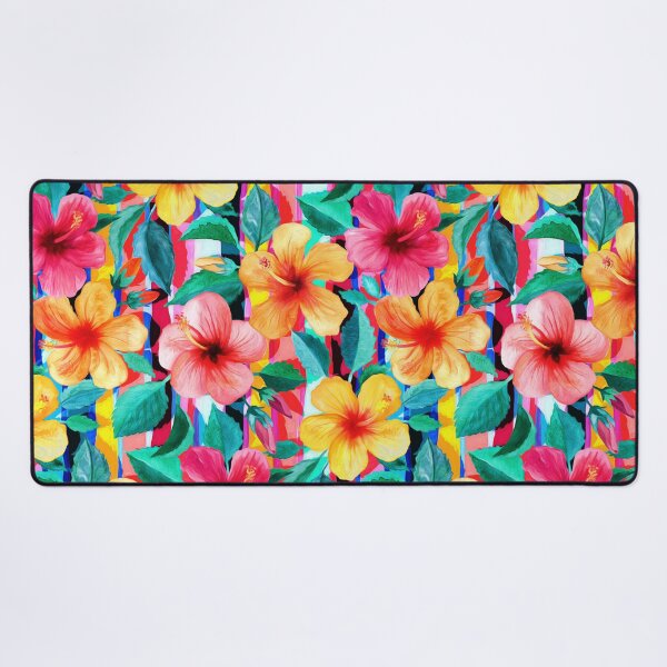 Artikel-Vorschau von OTT Maximalist Hawaiian Hibiscus Floral mit Streifen, designt und verkauft von micklyn.