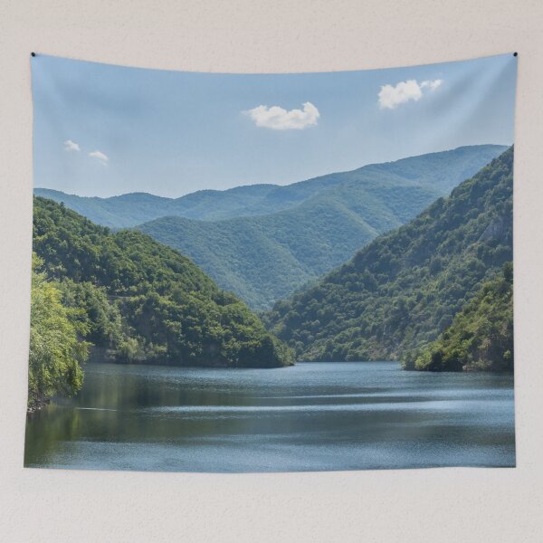 Item preview, Gentle Blue Breeze - Irenic Lake in the Mountains designed and sold by Georgia Mizuleva.