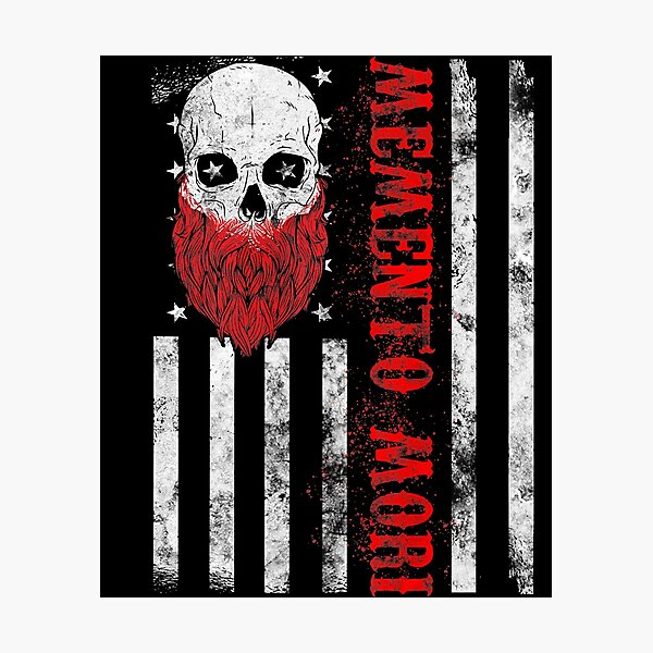 Artikel-Vorschau von Memento Mori Bärtiger Schädel, designt und verkauft von WilliamQuinnell.
