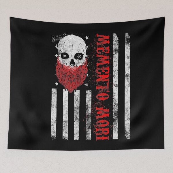 Item preview, Memento Mori Bearded Skull designed and sold by WilliamQuinnell.