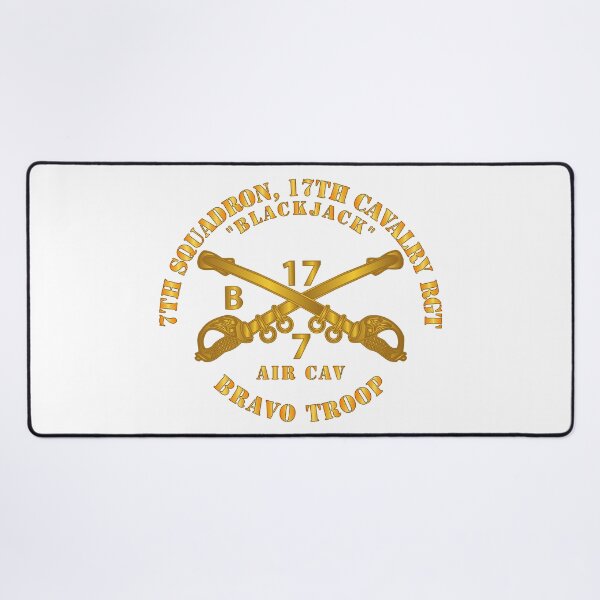 Item preview, Army - 7th Sqn 17th Cav Regt - Bravo Trp - Blackjack designed and sold by Military Insignia Products.