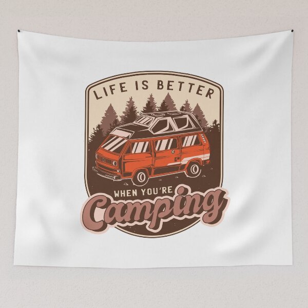 Item preview, Life is better when you're camping || gift for outdoor lovers designed and sold by teez4dayz.