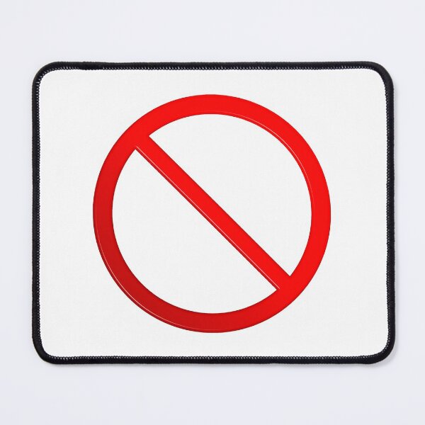Item preview, Not Allowed Sign Blank designed and sold by MarkUK97.