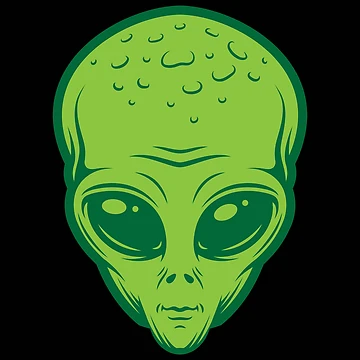 Artwork thumbnail, Alien Green Head by RIGHTCHUS