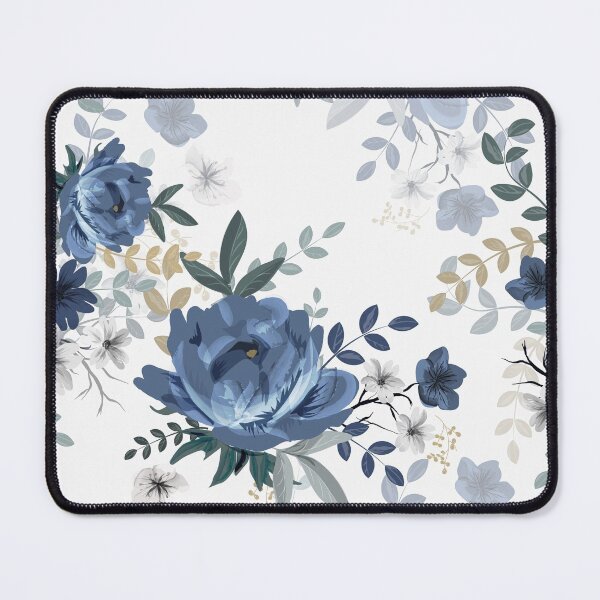 Item preview, Vintage blue flowers designed and sold by tingbysanna.