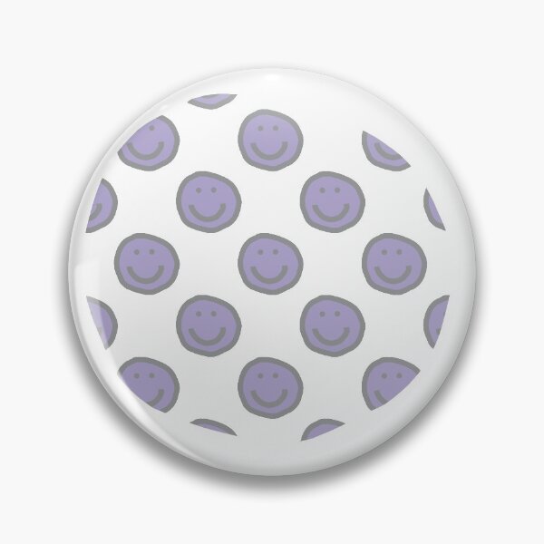 Item preview, Round of Happy Smiley Faces in Lavender designed and sold by ellenhenry.