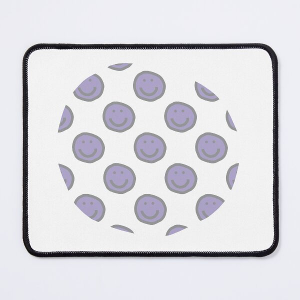 Item preview, Round of Happy Smiley Faces in Lavender designed and sold by ellenhenry.