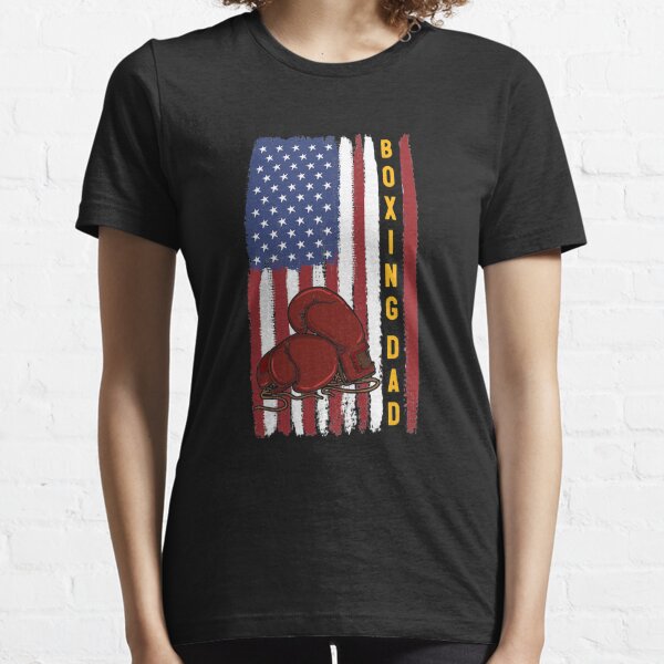 Guantes de Boxeo Rojo Bandera Americana Tema Boxer Hombre & Mujer Camiseta
