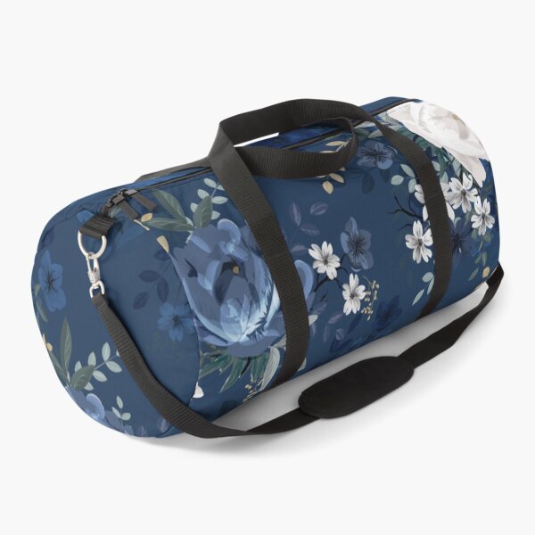 Item preview, Vintage navy flowers designed and sold by tingbysanna.