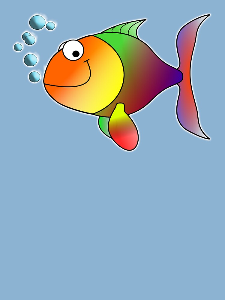 Camiseta Para Ninos Pez Tropical Arco Iris Dibujos Animados Diversion Divertido Comic Broma Risa De Tomsredbubble Redbubble