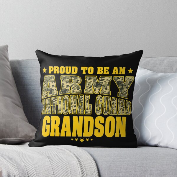 Item preview, Proud To Be An Army National Guard Grandson Military Camo Pullover Hoodie designed and sold by CadellShop.