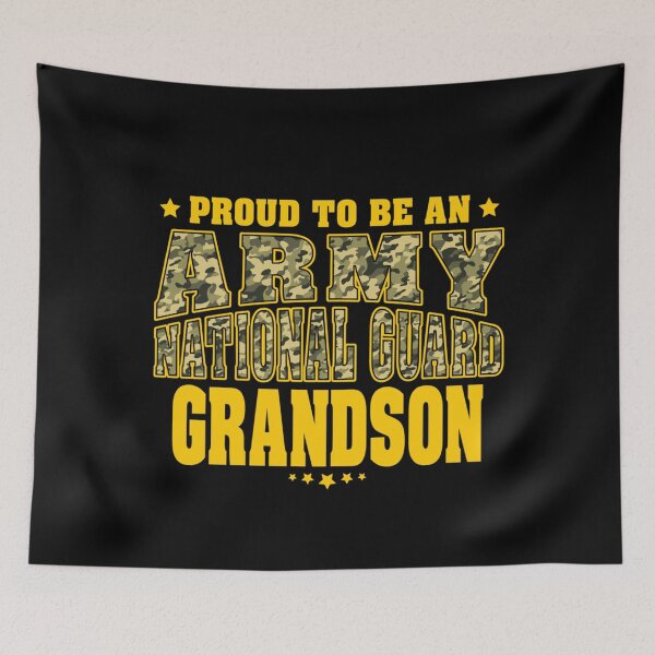Item preview, Proud To Be An Army National Guard Grandson Military Camo Pullover Hoodie designed and sold by CadellShop.