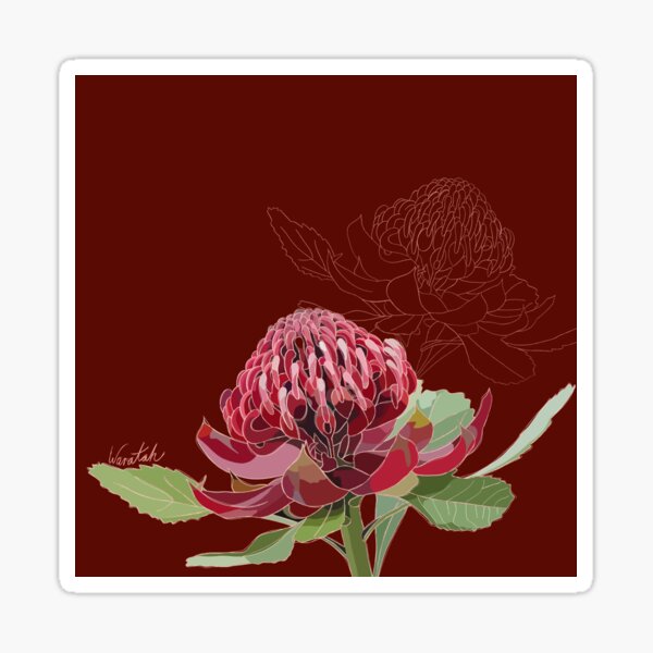 Item preview, Waratah designed and sold by poppybludesign.