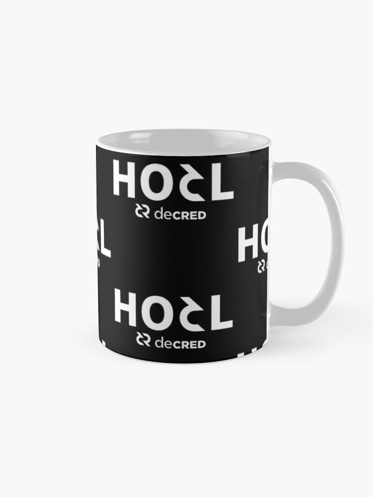 Thumbnail 5 of 6, Coffee Mug, HODL Decred © v1 (Design timestamped by https://timestamp.decred.org/) designed and sold by OfficialCryptos.