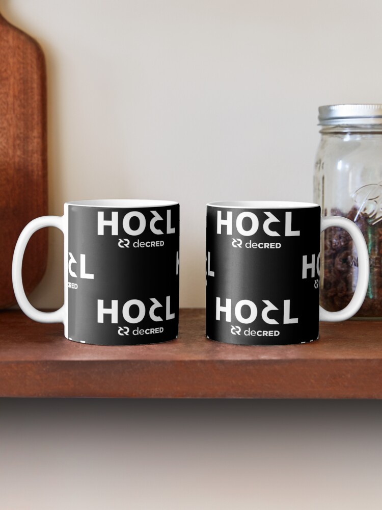 Thumbnail 2 of 6, Coffee Mug, HODL Decred © v1 (Design timestamped by https://timestamp.decred.org/) designed and sold by OfficialCryptos.