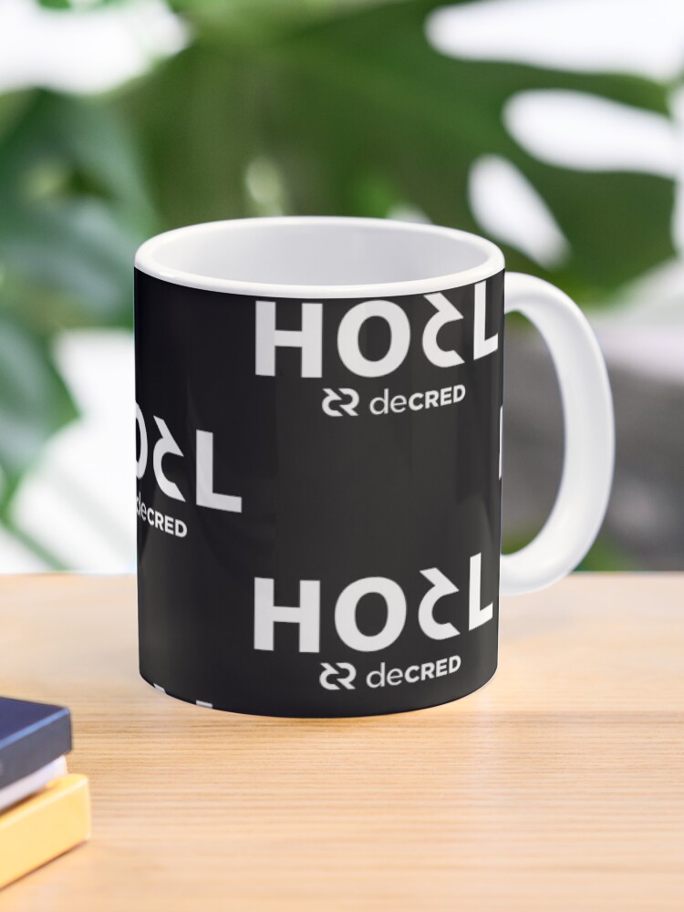 Thumbnail 1 of 6, Coffee Mug, HODL Decred © v1 (Design timestamped by https://timestamp.decred.org/) designed and sold by OfficialCryptos.