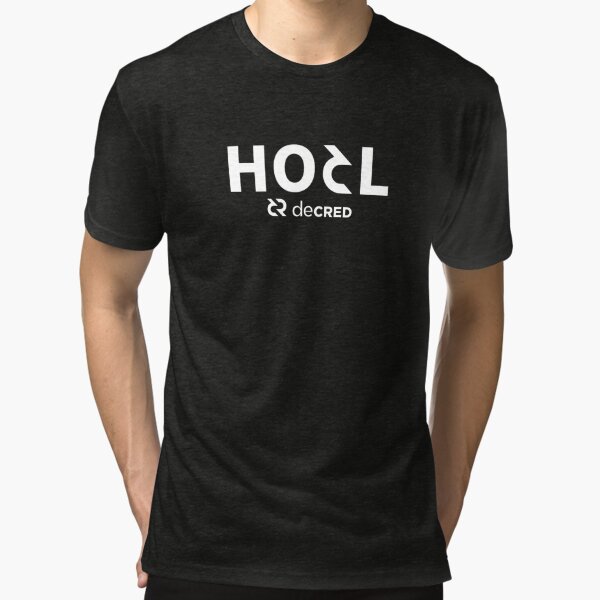 HODL Decred © v1 (Design timestamped by https://timestamp.decred.org/) Tri-blend T-Shirt