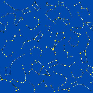 Artwork thumbnail, Ursa Major, Ursa Minor, Draco, Bootes, Corona Borealis, Cepheus and Cassiopeia Constellations by EndlessDoodles