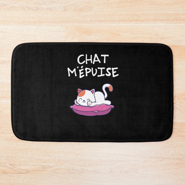 Aperçu de l'œuvre Humour Chat M'épuise Chat kawaii créée et vendue par Catcrea.