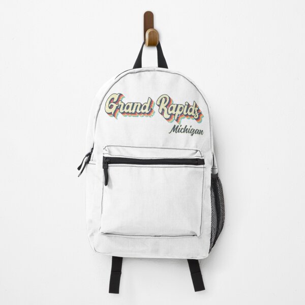 Item preview, Grand Rapids city Michigan Retro Vintage 70s rainbow designed and sold by Teelogic.