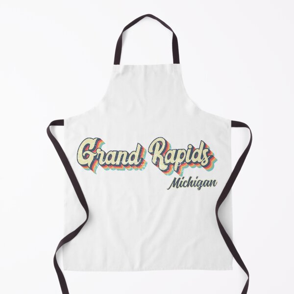 Item preview, Grand Rapids city Michigan Retro Vintage 70s rainbow designed and sold by Teelogic.