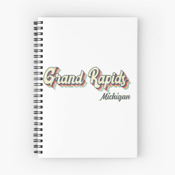 Item preview, Grand Rapids city Michigan Retro Vintage 70s rainbow designed and sold by Teelogic.