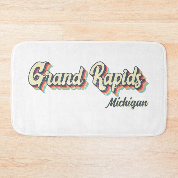 Item preview, Grand Rapids city Michigan Retro Vintage 70s rainbow designed and sold by Teelogic.