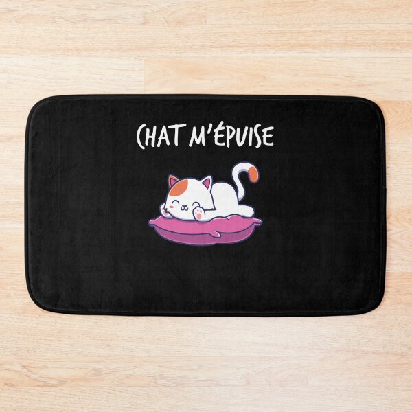 Aperçu de l'œuvre Humour Chat M'épuise Chat kawaii créée et vendue par Catcrea.