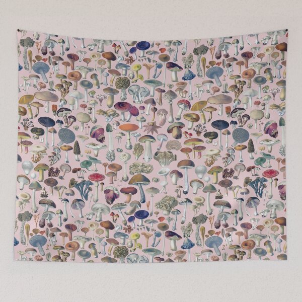 Item preview, Vintage mushrooms pattern designed and sold by martstudio.