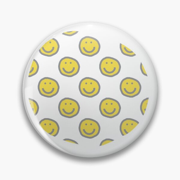 Item preview, Round of Happy Smiley Faces in Illuminating Yellow designed and sold by ellenhenry.