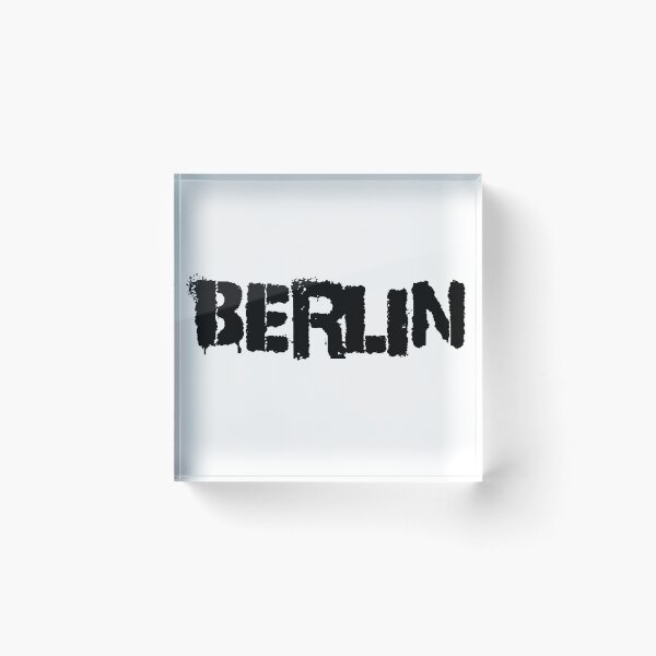 Item preview, Berlin grunge text in black designed and sold by TeesMi.