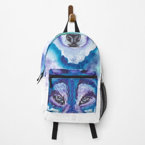 Item preview, watercolor wild-wolf-face designed and sold by wolvoo.