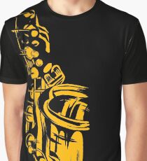 Saxophone Keywork Graphic T-Shirt