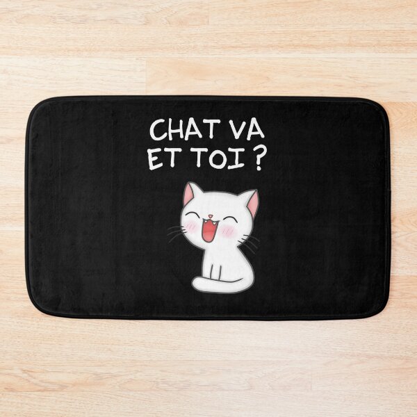 Aperçu de l'œuvre Humour Chat Va et toi ? Chat Kawaii créée et vendue par Catcrea.