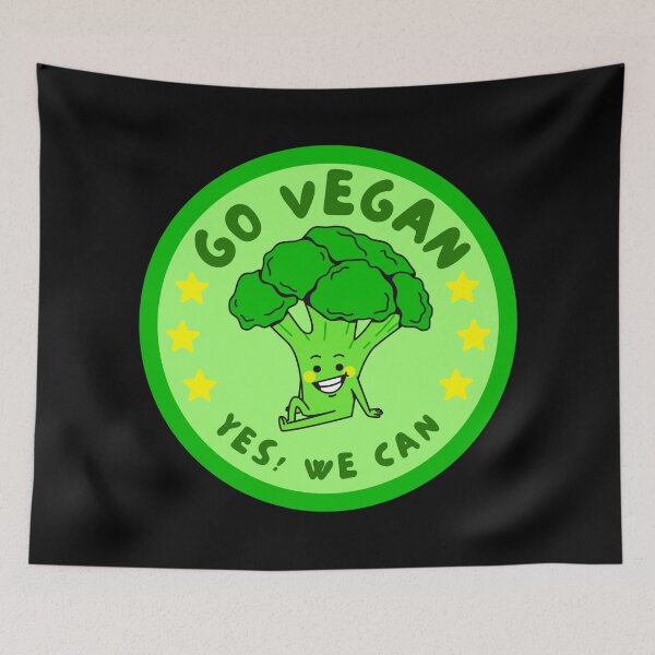 Item preview, Go vegan yes we can Broccoli designed and sold by Mixture-DESIGN.