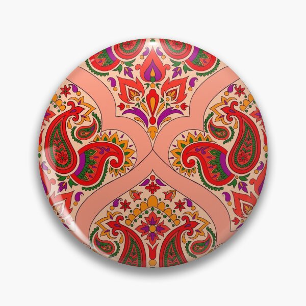 Item preview, Seamless Paisley Pattern - Peachy Pink designed and sold by SemDesigns1.