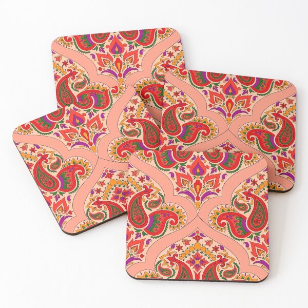 Item preview, Seamless Paisley Pattern - Peachy Pink designed and sold by SemDesigns1.