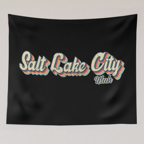 Item preview, Salt Lake City Utah Retro Vintage 70s rainbow designed and sold by Teelogic.