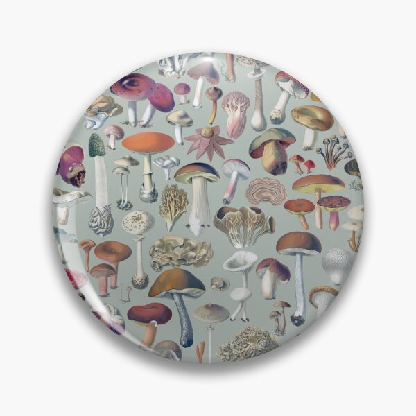 Item preview, Vintage mushrooms pattern - dusty green designed and sold by martstudio.