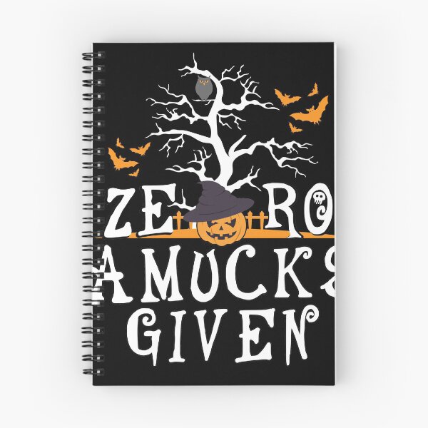 Item preview, Zero Amucks Given, Funny Amuck With Bat, pumpkin Halloween Witch designed and sold by Abdoumh.