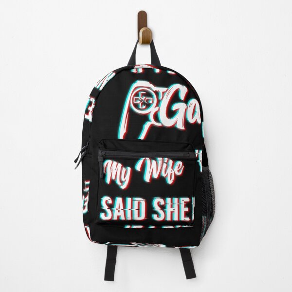 Item preview, Funny Sarcasm Gaming Quote, My Wife Said She Was Leaving If I Didn't Give up Gaming Gift designed and sold by JUSTBEELEGANT.