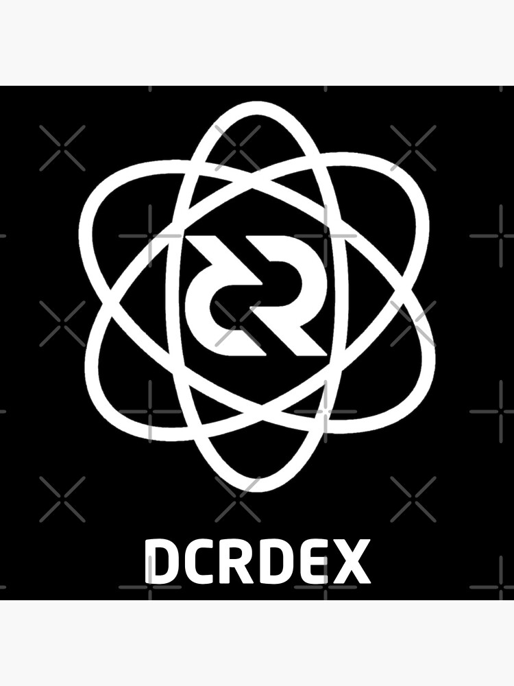 Thumbnail 3 of 3, Poster, DCRDEX © v1 (Design timestamped by https://timestamp.decred.org/) designed and sold by OfficialCryptos.