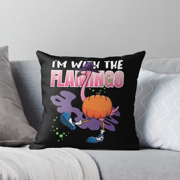 Item preview, I'm With The Flamingo | Funny Halloween Pumpkin Costume designed and sold by GravitiTees.
