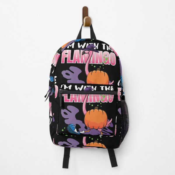 Item preview, I'm With The Flamingo | Funny Halloween Pumpkin Costume designed and sold by GravitiTees.