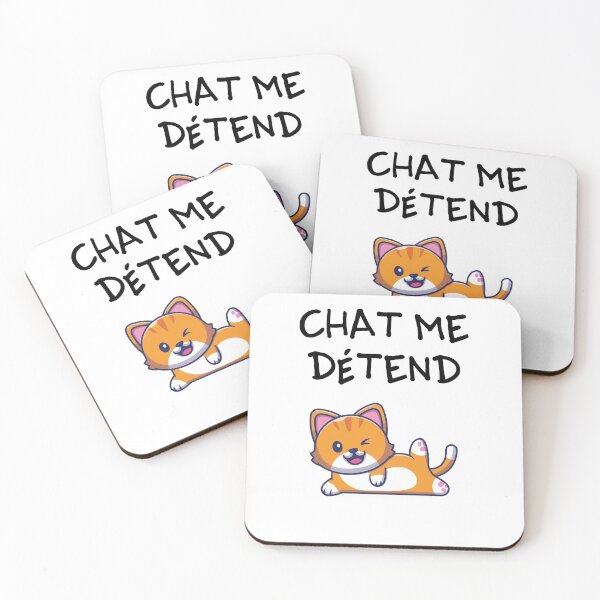 Aperçu de l'œuvre Chat me détend ! Chat Kawaii idée cadeau créée et vendue par Catcrea.