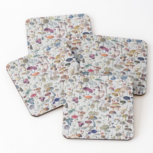 Item preview, Vintage mushrooms pattern - gray designed and sold by martstudio.