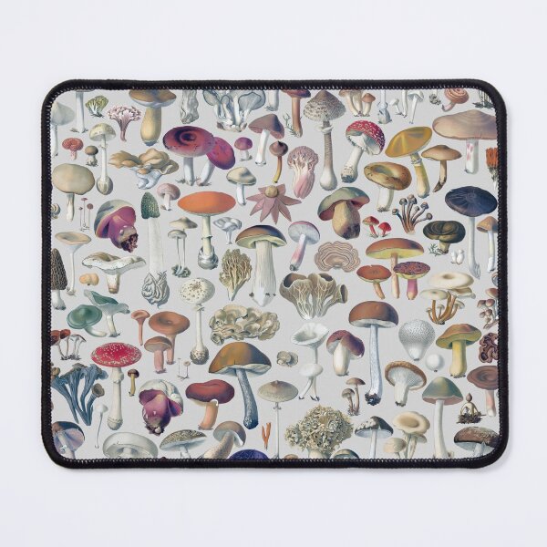 Item preview, Vintage mushrooms pattern - gray designed and sold by martstudio.