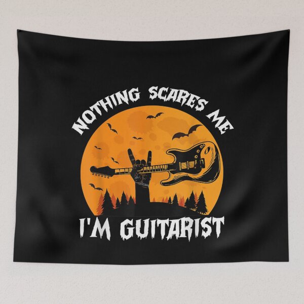 Item preview, Nothing Scares Me I'm Guitarist Funny Halloween costume  designed and sold by DaiShop.