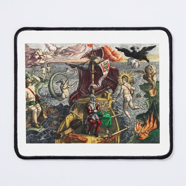Item preview, Battle between Francisco Poras and Columbus on Jamaica illustration from Grand voyages (1596) by Theodor de Bry (1528-1598). Original from The New York Public Library. designed and sold by LenaShines.