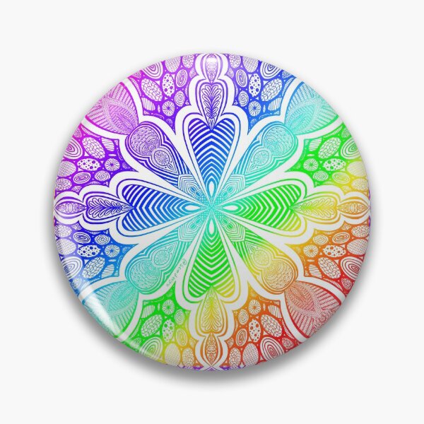 Item preview, Seamless Rainbow doodle symmetrical design  designed and sold by SemDesigns1.